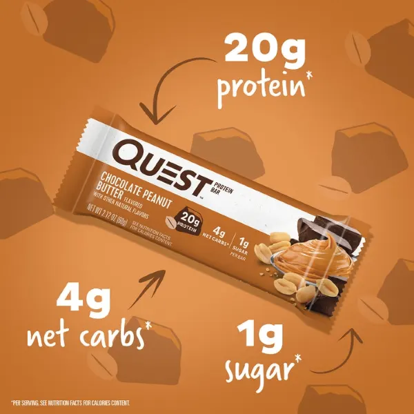 Quest Choc P/Butter Prot. Bar 60g#Qn100871