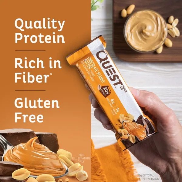 Quest Choc P/Butter Prot. Bar 60g#Qn100871