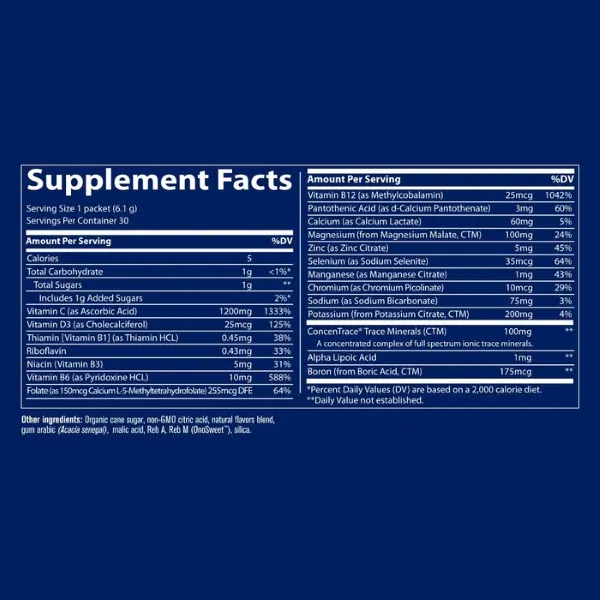 Trace Minerals Electrolyte Power Pak Lemon Lime 6.1g