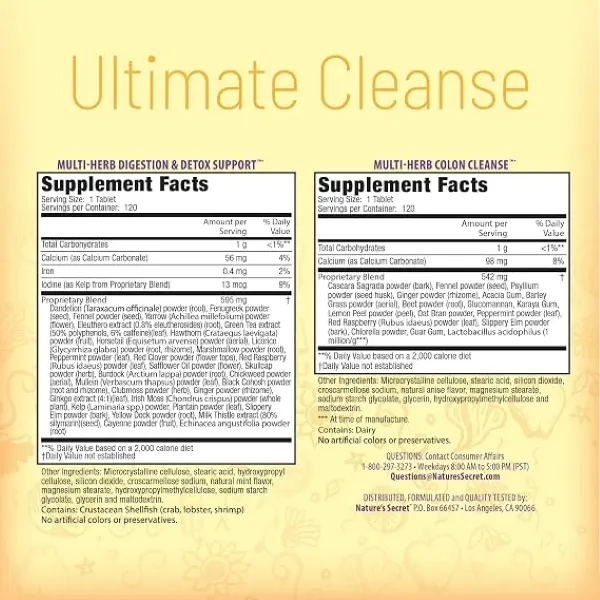 Nature’s Secret Ultimate Cleanse 120+120tabs