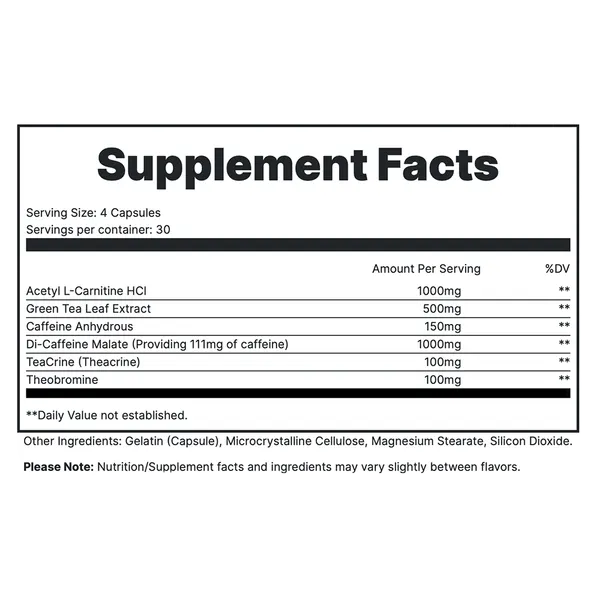 Redcon 1 Double Tap Energizing Fat Burner Caps 120’s