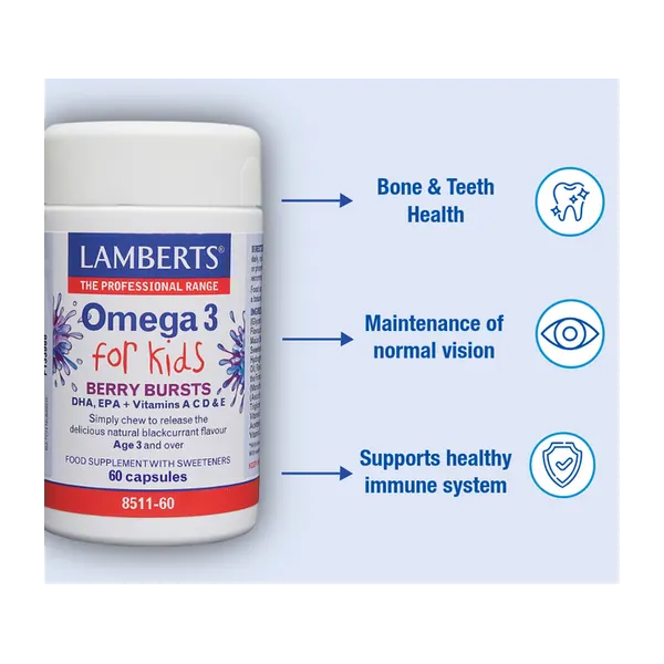 Lamberts Omega 3 For Kids Caps 60’s