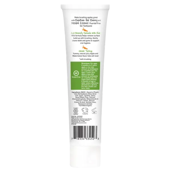 Dessert Essence Kids Toothpaste Green Apple Watermelon 133g
