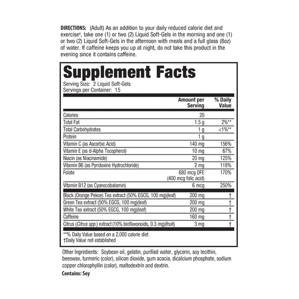 Applied Nutrition Green Tea Triple Fat Burner 30ct