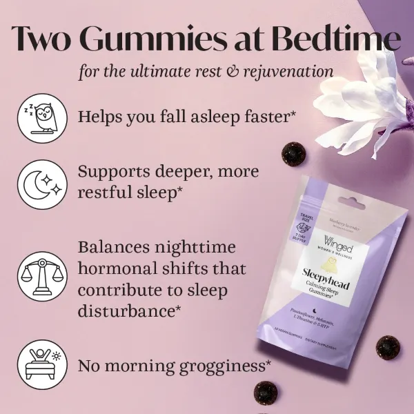 Winged Sleepyhead B/Berry Lavender Gummies 14's #W49056