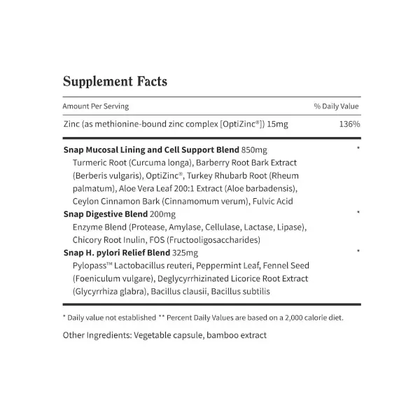 Snap Gut Health Caps 50's #Ssgh50