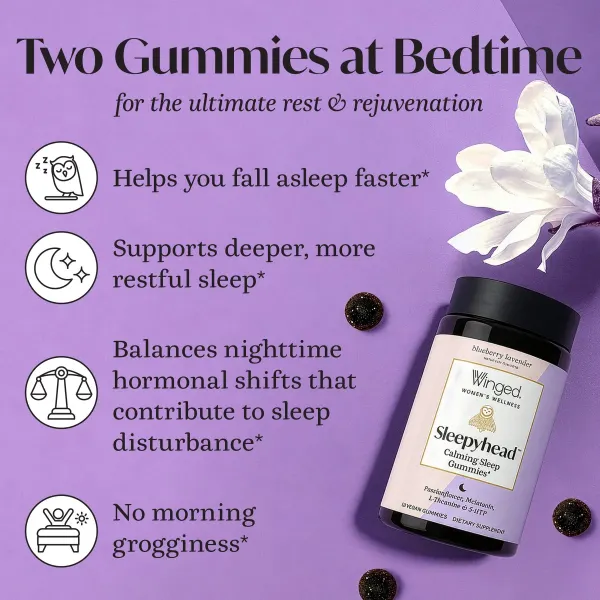 Winged Sleepyhead B/Berry Lavender Gummies 60's #W49285