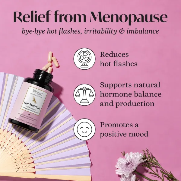 Winged Hot Momma Menopause Relief Vcaps 60's #W49544