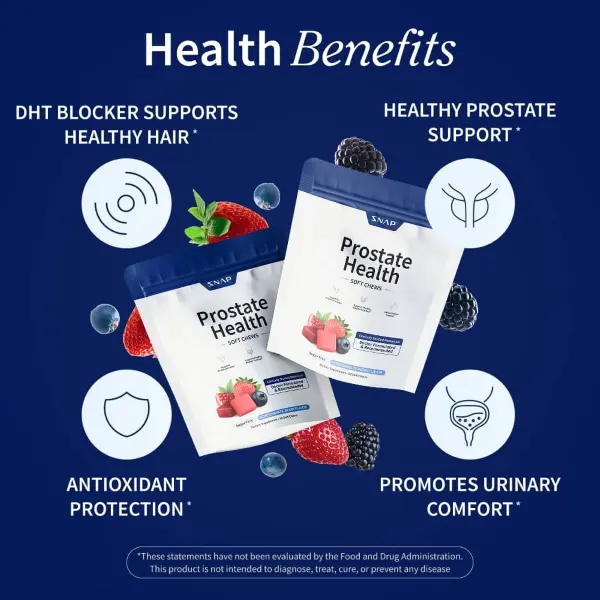 Snap Sf Prostate Health Pomegranate Berry Soft Chews 60's #Ssphbsc60