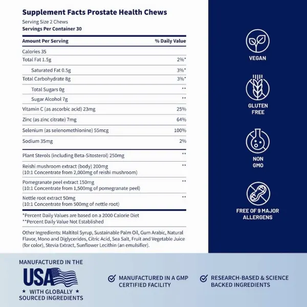 Snap Sf Prostate Health Pomegranate Berry Soft Chews 60's #Ssphbsc60