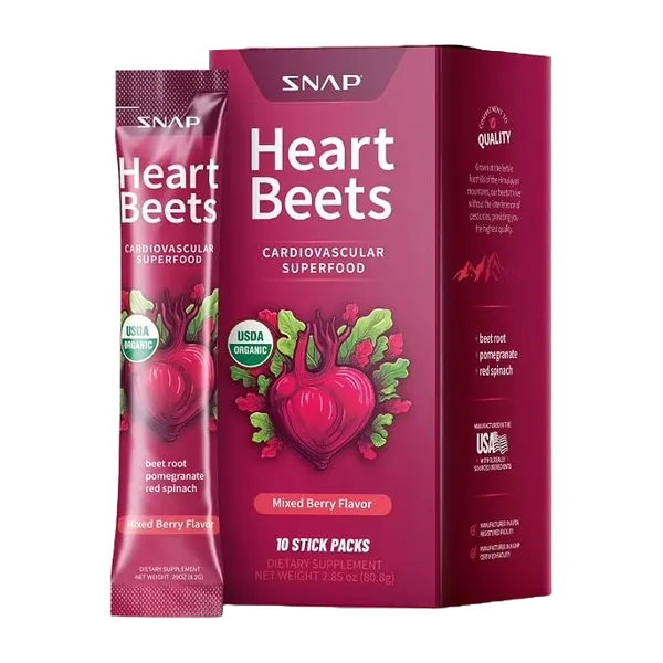 Snap Heart Beets Mixed Berry Pwdr (10 Sticks) 80.8g #Sshbsmb10