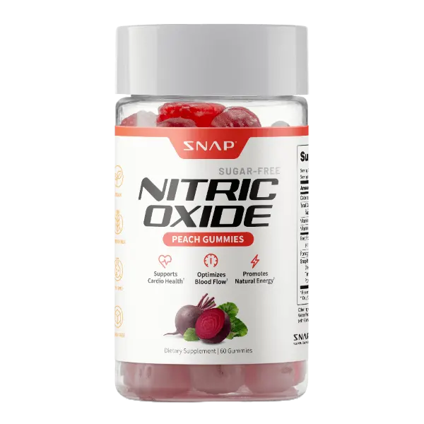 Snap Sf Nitric Oxide Peach Gummies 60's #Ssnbpgsf60