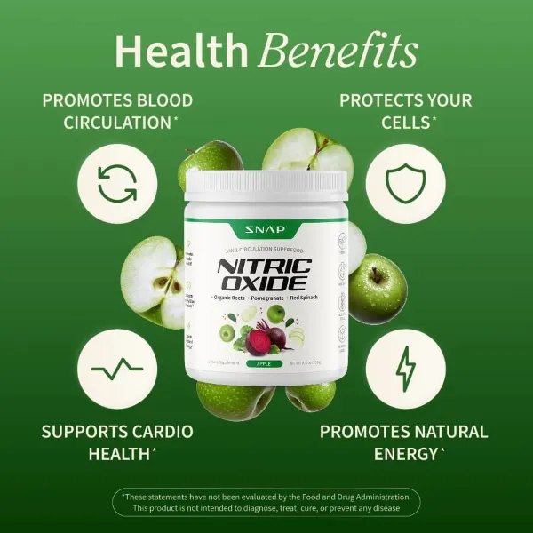 Snap Nitric Oxide Apple Pwdr 250g #Ssnba250
