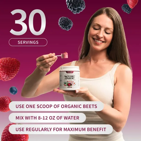 Snap Nitric Oxide Mixed Berry Pwdr 250g #Ssnbmb250