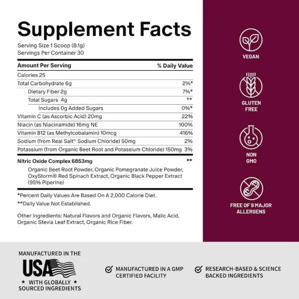 Snap Nitric Oxide Mixed Berry Pwdr 250g #Ssnbmb250