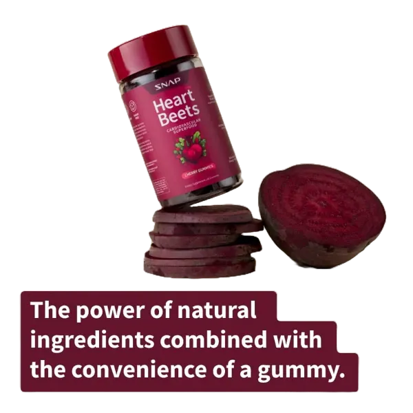 Snap Sf Heart Beets Cherry Gummies 60's #Sshbcg60