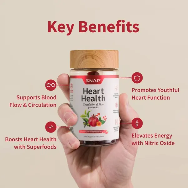 Snap Sf Heart Health S/Berry & W/Melon Gummies 60's #Sshhg60