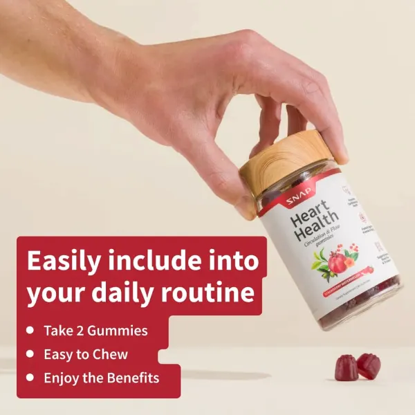 Snap Sf Heart Health S/Berry & W/Melon Gummies 60's #Sshhg60
