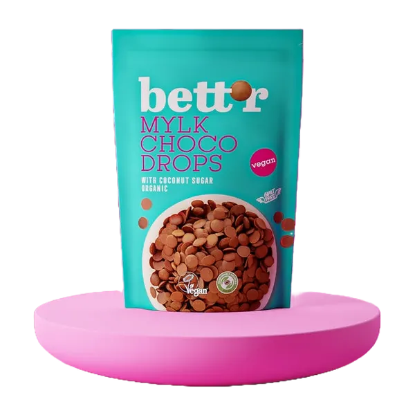 Bett'r Gf Org Mylk Choco Drops With Coconut Sugar 200g #So11508